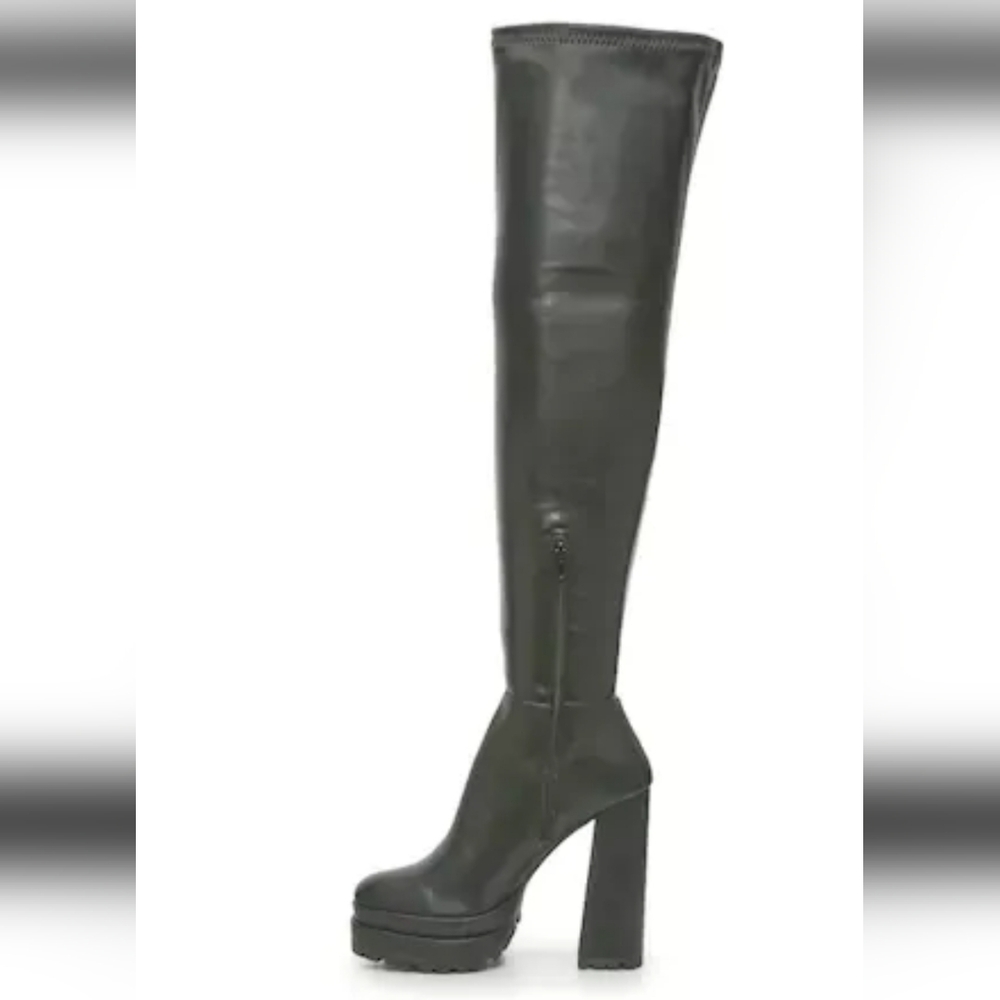 Leather Knee High Boots - Picture 5 of 6